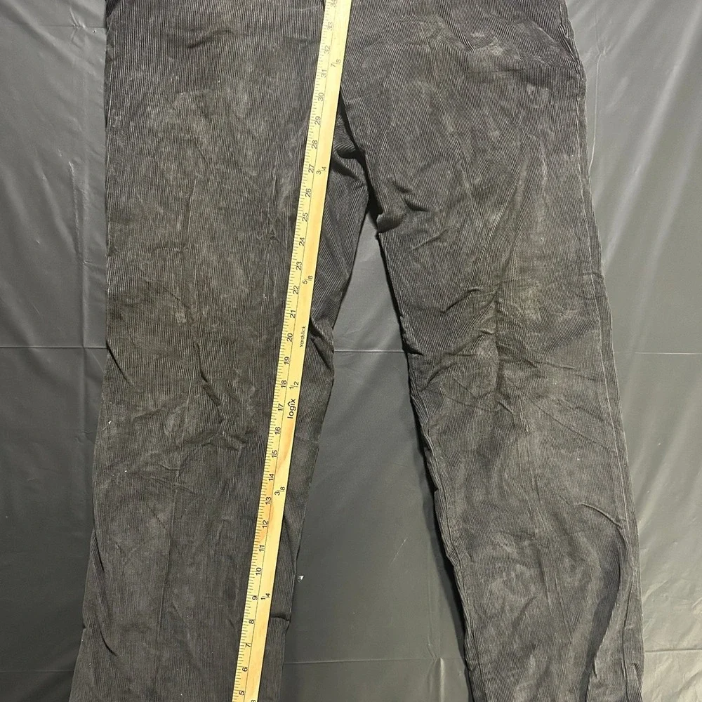 River Trader Mens Gray Corduroy Pants Straight Leg Trousers Size 34/32